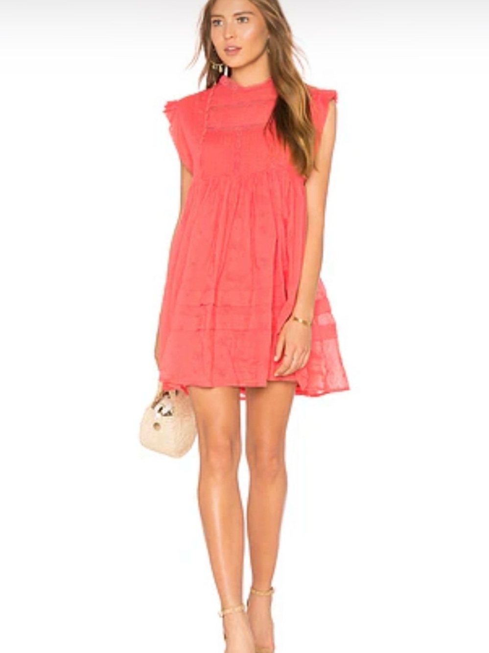 Size Small Free People Nobody Like You Embroidered Mini Dress